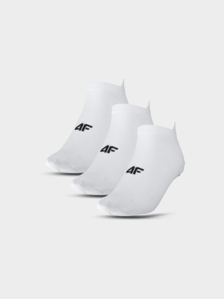 Meias de tornozelo de treino para homem (pack de 3) - brancas 4FWMM00UFSOM203 Branco
