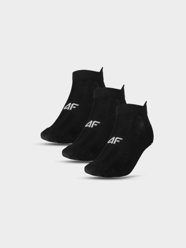 Meias de tornozelo de treino para homem (pack de 3) - preto 4FWMM00UFSOM203 preto