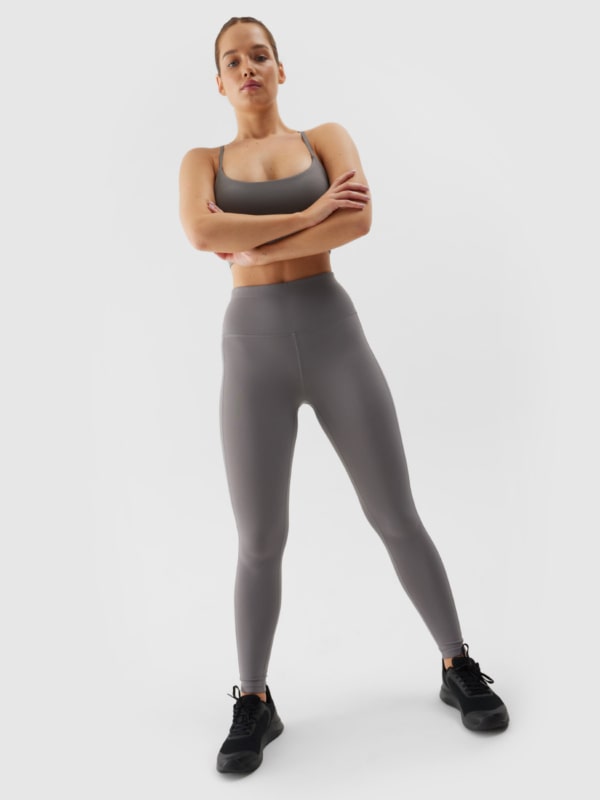 Leggings Quick Dry para Mulher - Cinzento - 4FWSS24TFTIF232