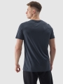 T-shirt de treino regular para homem em material reciclado - ganga 4FWSS24TFTSM598 azul marinho