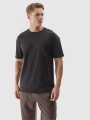 T-shirt oversize lisa para homem - preto 4FWSS24TTSHM1316 preto
