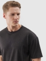 T-shirt oversize lisa para homem - preto 4FWSS24TTSHM1316 preto