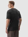 T-shirt oversize lisa para homem - preto 4FWSS24TTSHM1316 preto