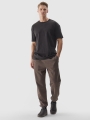 T-shirt oversize lisa para homem - preto 4FWSS24TTSHM1316 preto