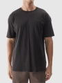 T-shirt oversize lisa para homem - preto 4FWSS24TTSHM1316 preto
