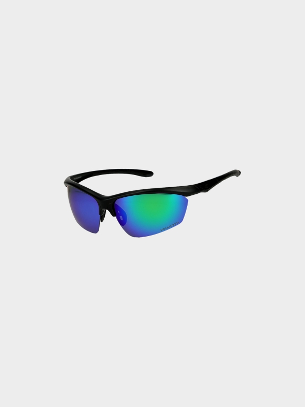 Óculos de sol desportivos com revestimento multicolorido - verde 4FWSS25ASPSU015 Verde