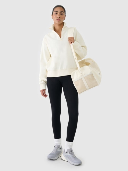 Saco de desporto (30 L) com bolso para sapatos - branco 4FWSS25ATBAU022 Branco