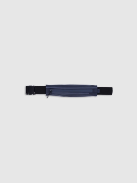 Bolsa de cintura para corrida - Azul marinho/Cinzento - 4FWSS25AWAIU105  