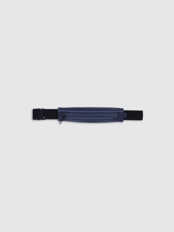 Bolsa de cintura para corrida - Azul marinho/Cinzento - 4FWSS25AWAIU105  