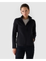 Tecido polar de trekking para mulher com gola subida - preto 4FWSS25TFLEF305 preto