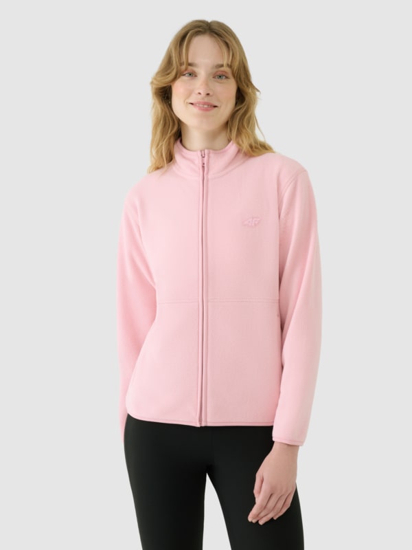 Casaco Polar para Mulher com Gola Subida - Cor-de-Rosa - 4FWSS25TFLEF322