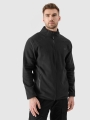 Tecido polar de trekking para homem com gola subida - preto 4FWSS25TFLEM304 preto