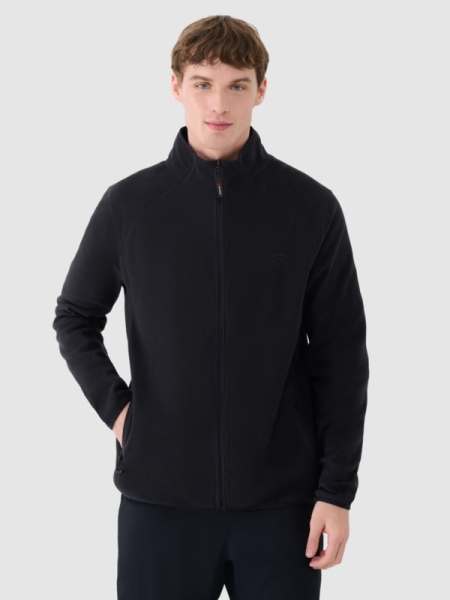 Tecido polar de trekking para homem com gola subida - preto 4FWSS25TFLEM304 preto