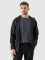 Tecido polar de trekking para homem com gola subida - preto 4FWSS25TFLEM304 preto