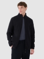 Tecido polar de trekking para homem com gola subida - preto 4FWSS25TFLEM304 preto