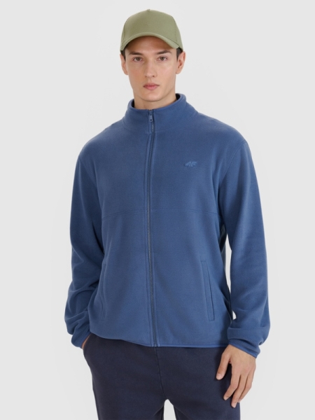 Fato de treino para homem com gola alta - azul 4FWSS25TFLEM320 azul marinho