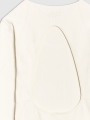 Manga comprida para mulher para ioga com recorte nas costas - branco 4FWSS25TFLOF403 Branco
