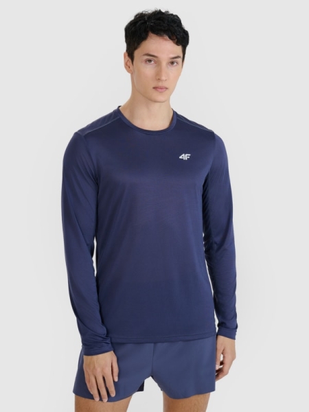 Manga comprida de corrida de secagem rápida para homem - cinzento 4FWSS25TFLOM326 cinzento