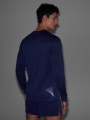 Manga comprida de corrida de secagem rápida para homem - cinzento 4FWSS25TFLOM326 cinzento