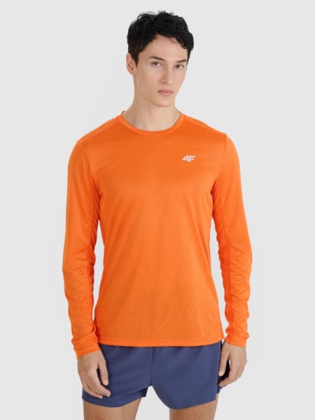 Manga comprida de corrida de secagem rápida para homem - laranja 4FWSS25TFLOM326 laranja