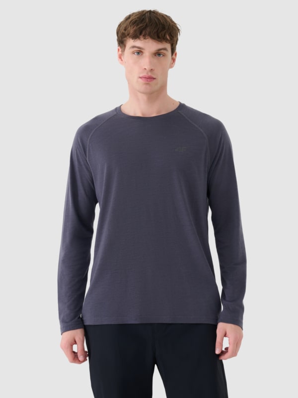 Camisola De Treino De Manga Comprida Para Homem - Cinzento - 4FWSS25TFLOM330               