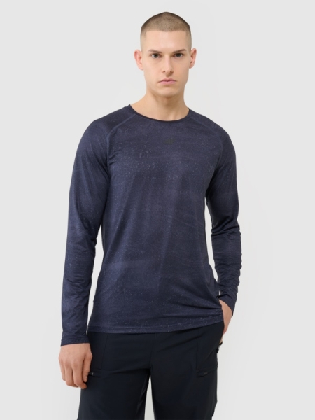 Manga comprida de ciclismo de secagem rápida para homem - preto 4FWSS25TFLOM340 preto