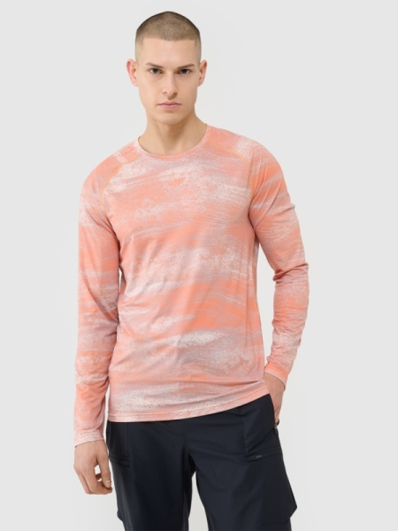 Manga comprida de ciclismo de secagem rápida para homem - laranja 4FWSS25TFLOM340 laranja