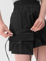 Calções de Trekking com Bolsa Amovível para Mulher - Preto - 4FWSS25TFSHF0953
