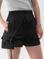 Calções de Trekking com Bolsa Amovível para Mulher - Preto - 4FWSS25TFSHF0953