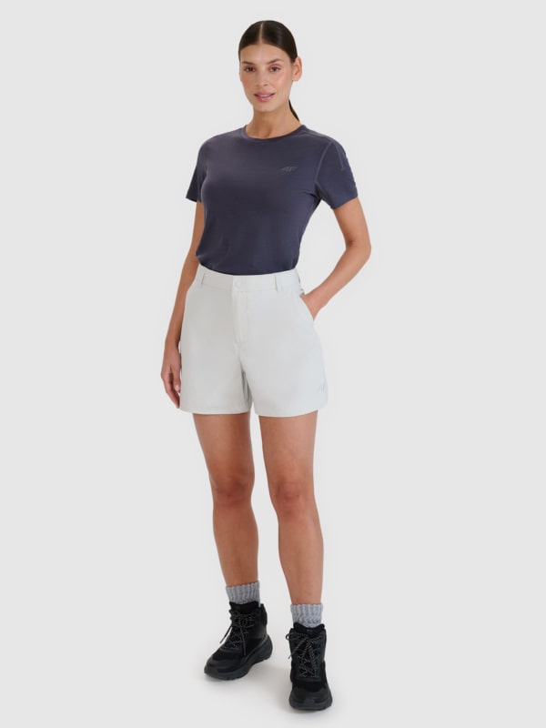 Calções de Trekking Quick Dry Stretch para Mulher - Cinzento - 4FWSS25TFSHF0994
