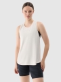 Camisola de Alças para Mulher - Branco  - 4FWSS25TFSLF412