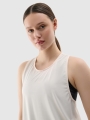 Camisola de Alças para Mulher - Branco  - 4FWSS25TFSLF412