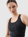 Top de treino de secagem rápida para mulher - preto 4FWSS25TFSLF413 preto