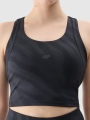 Top de treino de secagem rápida para mulher - preto 4FWSS25TFSLF413 preto