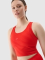 Top de treino de secagem rápida para mulher - vermelho 4FWSS25TFSLF413 Vermelho