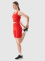 Top de treino de secagem rápida para mulher - vermelho 4FWSS25TFSLF413 Vermelho