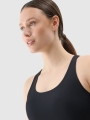 Top de ioga slim de secagem rápida para mulher - preto 4FWSS25TFSLF428 preto