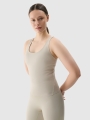 Top de ioga slim de secagem rápida para mulher - verde 4FWSS25TFSLF428 Verde