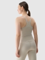 Top de ioga slim de secagem rápida para mulher - verde 4FWSS25TFSLF428 Verde