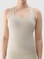 Top de ioga slim de secagem rápida para mulher - verde 4FWSS25TFSLF428 Verde