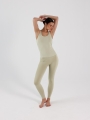 Top de ioga slim de secagem rápida para mulher - verde 4FWSS25TFSLF428 Verde
