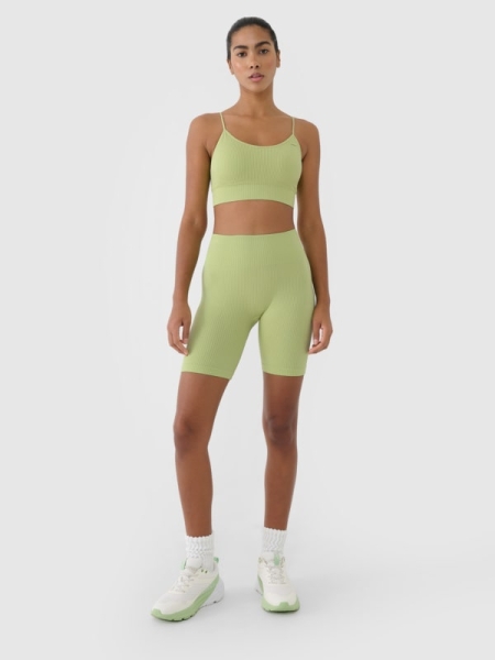 Calções Justos para Mulher - Verde - 4FWSS25TFSTF014       