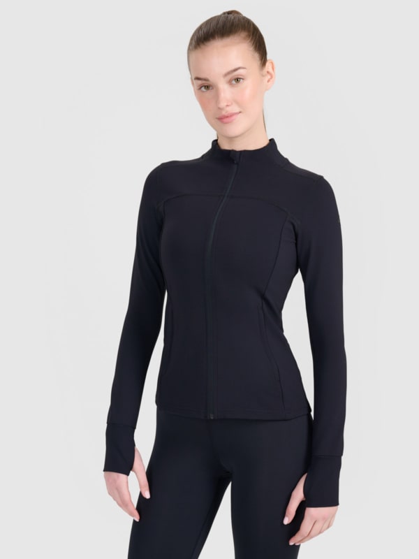 Casaco de Fato de Treino para Mulher - Preto - 4FWSS25TFSWF466                                 