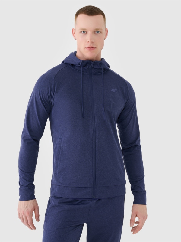 Sweatshirt de treino de secagem rápida para homem - azul marinho 4FWSS25TFSWM512 azul marinho