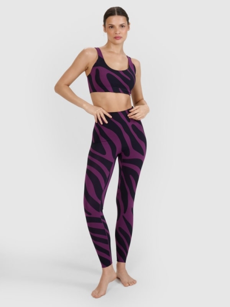 Leggings de ioga de secagem rápida para mulher - púrpura 4FWSS25TFTIF325 violeta