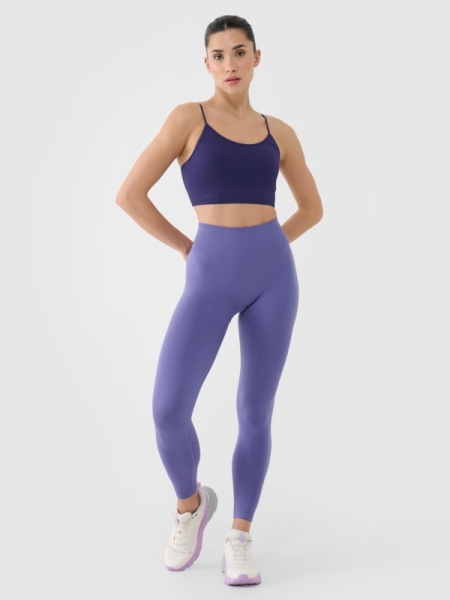 Calções Sem Costuras para Mulher - Azul Marinho - 4FWSS25TFTIF380       