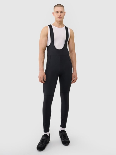 Perneiras de ciclismo para homem com inserção de espuma de gel e suspensórios - preto 4FWSS25TFTIM329 preto