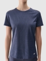 T-shirt de corrida regular para mulher - cinzenta 4FWSS25TFTSF1265 cinzenta