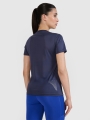T-shirt de corrida regular para mulher - cinzenta 4FWSS25TFTSF1265 cinzenta