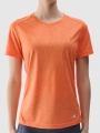T-shirt de corrida regular para mulher - laranja 4FWSS25TFTSF1265 laranja